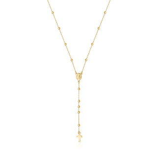 Rosary Necklace in gold (short version)