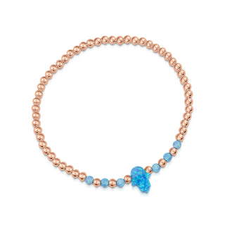 Hamsa opalite star bracelet rose gold filled