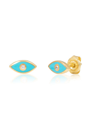 Mish eye earring in blue