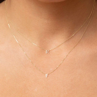 Gold Initial Necklaces 9kt gold