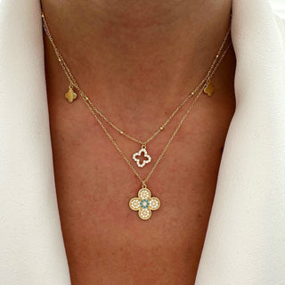 Tara clover necklace (gold)