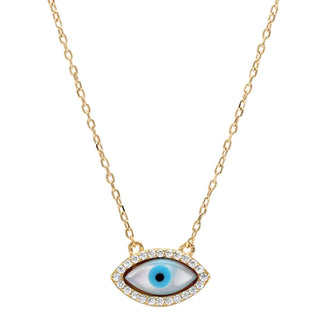 Grecian eye necklace (gold plating)