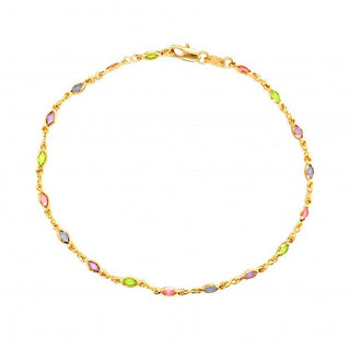 Colourful anklet