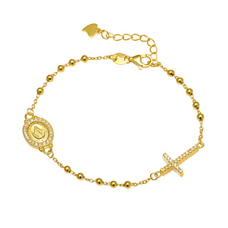 Rosary love bracelet (gold)