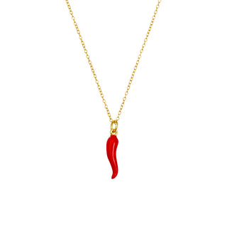 Cornicello necklace (red )