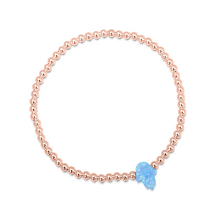 Opalite hamsa bracelet rose gold