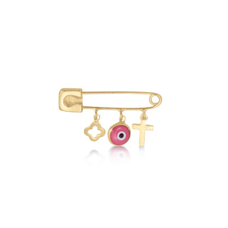 Baby pin pink in gold plating