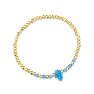 Hamsa opalite star bracelet gold filled