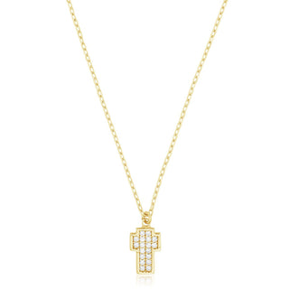 Milan cross necklace (gold)