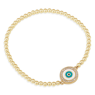 Paros eye bracelet in gold filled