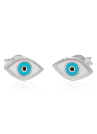 Ios evil eye earrings (silver)