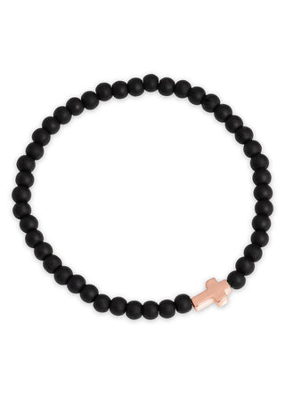 Nero cross bracelet (rose gold)