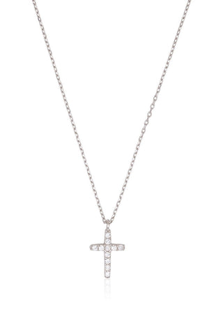 Anna Cross Necklace Silver