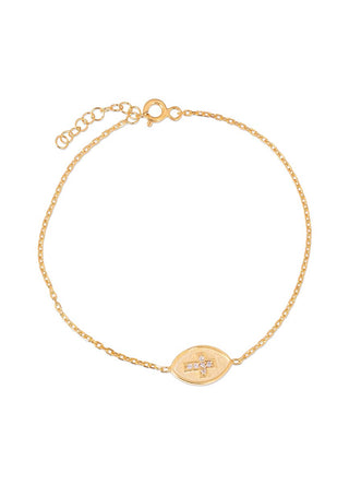 Penelope cross bracelet (gold)