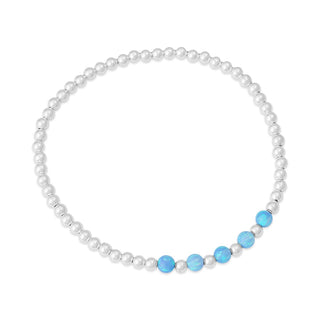 Olivia opalite bracelet silver