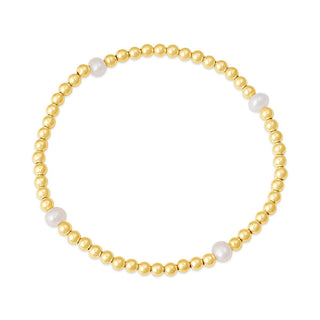 Pearl one bracelet gold filled