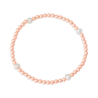 Pearl one bracelet rose gold