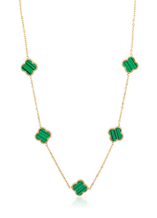 Clara Clover necklace (green)