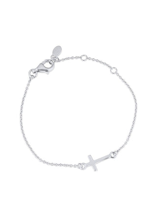 Cora cross bracelet (silver)