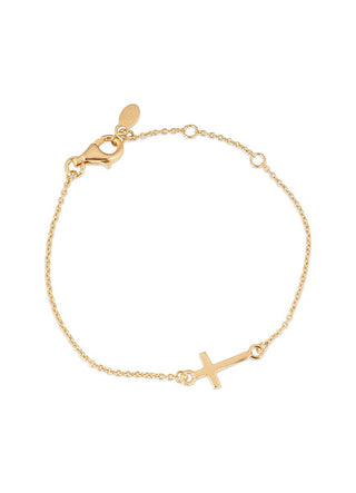 Cora cross bracelet (gold)