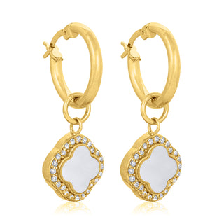 Fortuna clover earring (gold)