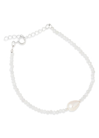 Lydia gem bracelet (white)