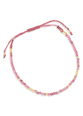 Grecian rhodonite cord bracelet