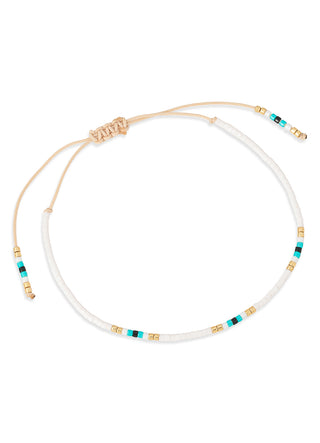 Ionian beaded bracelet (white)