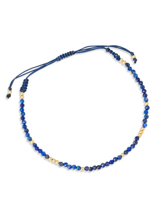 Grecian lapis cord bracelet