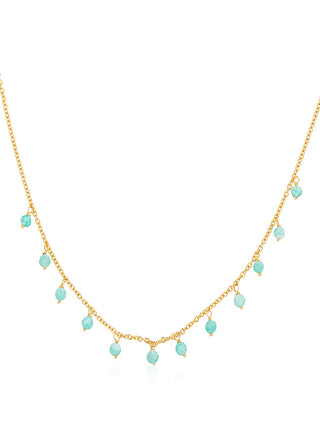 Selene gem necklace (green)