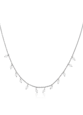 Selena gem necklace (silver)