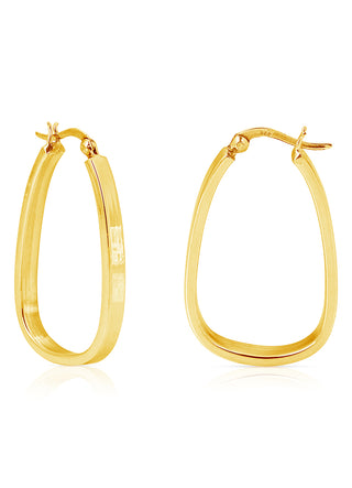 Rina oblong hoop (gold)