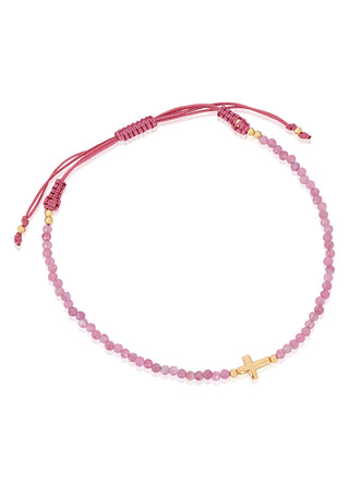 Hellenic cord bracelet (pink)