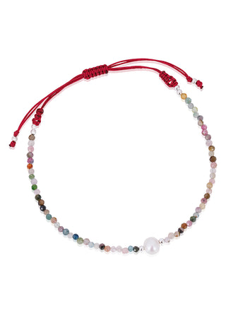 Greco pearl bracelet (tourmaline)