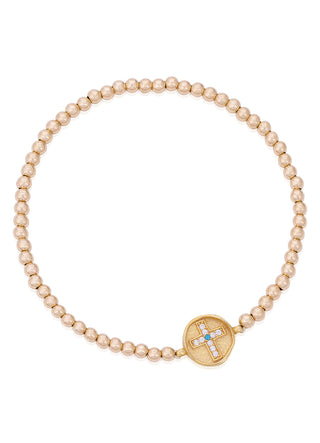 New cross elastic ball bracelet