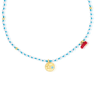 Handmade eye star necklace