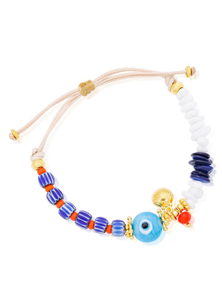 Handmade eye shell bracelet