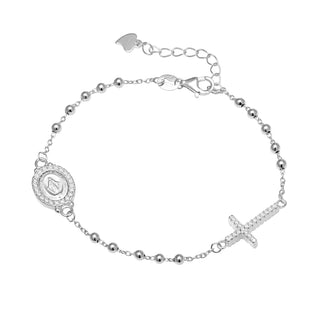 Rosary love bracelet (silver)