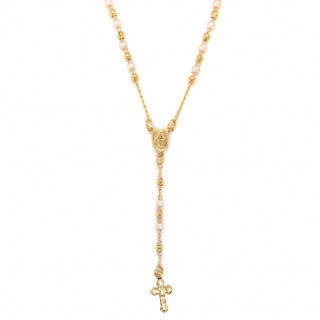 Pearl rosary necklace