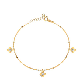 Flower anklet (gold)
