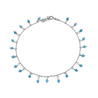 Greco blue anklet