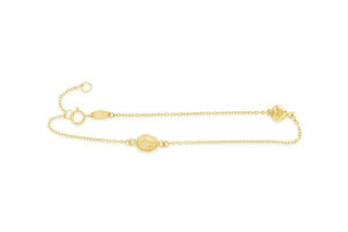 9kt Mary and heart bracelet