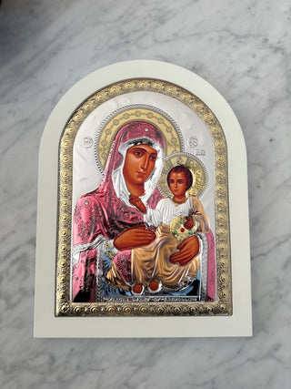 Mother Mary and baby Jesus icon