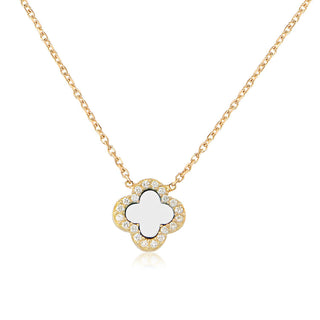 Fortuna necklace (mother of pearl) in gold plating