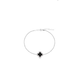 Fortuna bracelet (black) bracelet silver