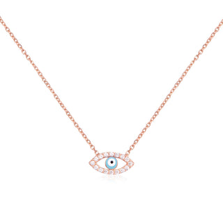 EYE ON YOU NECKLACE ROSE GOLD