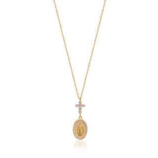 Mary Cross necklace (gold)