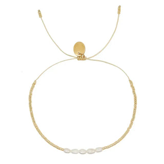 Kaia pearl cord bracelet