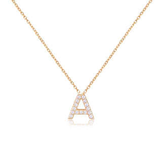 Mini Alphabet diamonte Necklaces