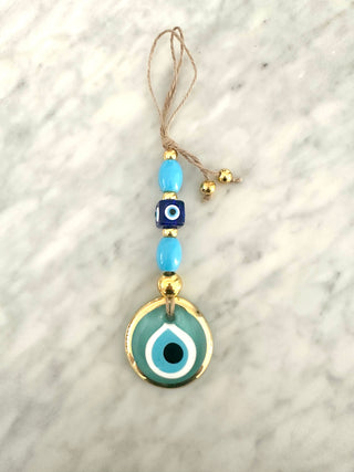 Glass eye ornament (blue)